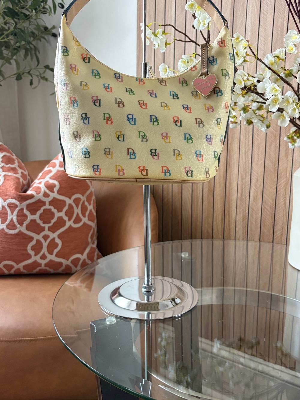 Vintage Dooney & Bourke Mischa Barton bag with Rainbow Logo
